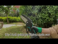 4 ίντσας 21v φορητό μίνι αλυσιδοπριόνων αβούρτσιστο αλυσιδοπρίονο χεριών μηχανών μίνι ενιαίο