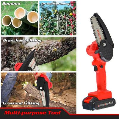 21V Powerful Motor Mini Electric Chainsaw 4 Inch Cordless Power
