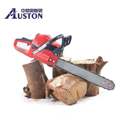 58CC Cordless 2 Stroke Gasoline Chainsaw 20 Inch Petrol Chainsaw For Cutting Wood