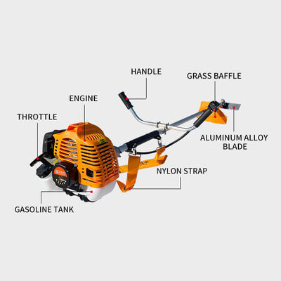 1.25KW Gasoline Brush Cutter 42.7cc/52cc  Grass Cutter Machine