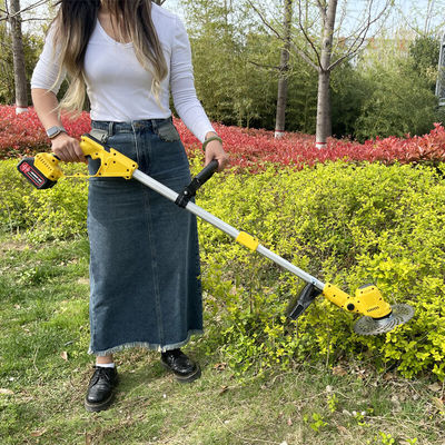 Grass Cutting Machine Garden Handheld Grass Brush Cutter Electric Lawn Mower Power String Trimmer Cordless Battery