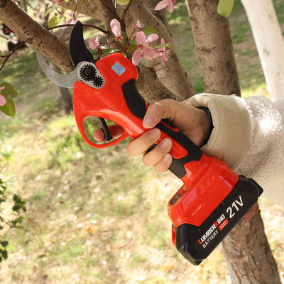 35mm Professional 16.8V Wood Prunner Scissors Vineyard Gardening Electric Pruning Shears Pole Lithium Trimmer
