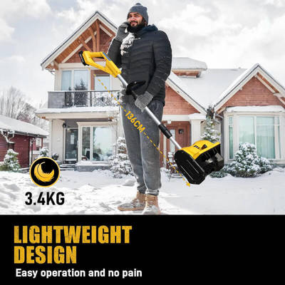 Compact Cordless Electric Snow Blower Foldable Lightweight Shovel for Family Snow Cleaning