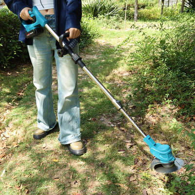 Portable Electric Grass Trimmer Brush Cutter Cordless Battery Lightweight Lawn Tool