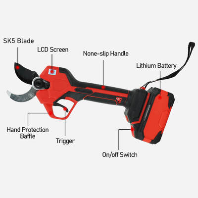 45mm electric tree trimmer Cordless Pruning Shears Brushless Motor for Garden Use