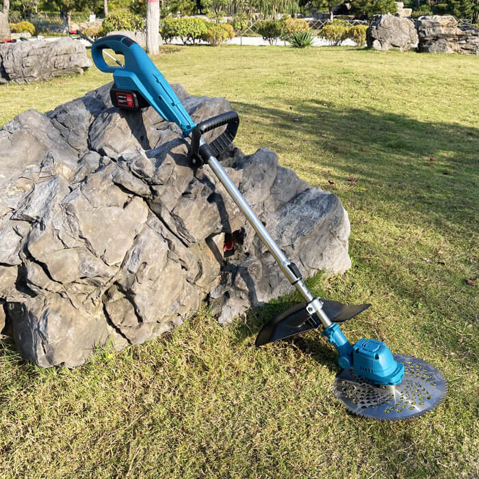 21V Electric Battery Brush Cutter Lawn Mower Grass Cutting Machine Grass Trimmer