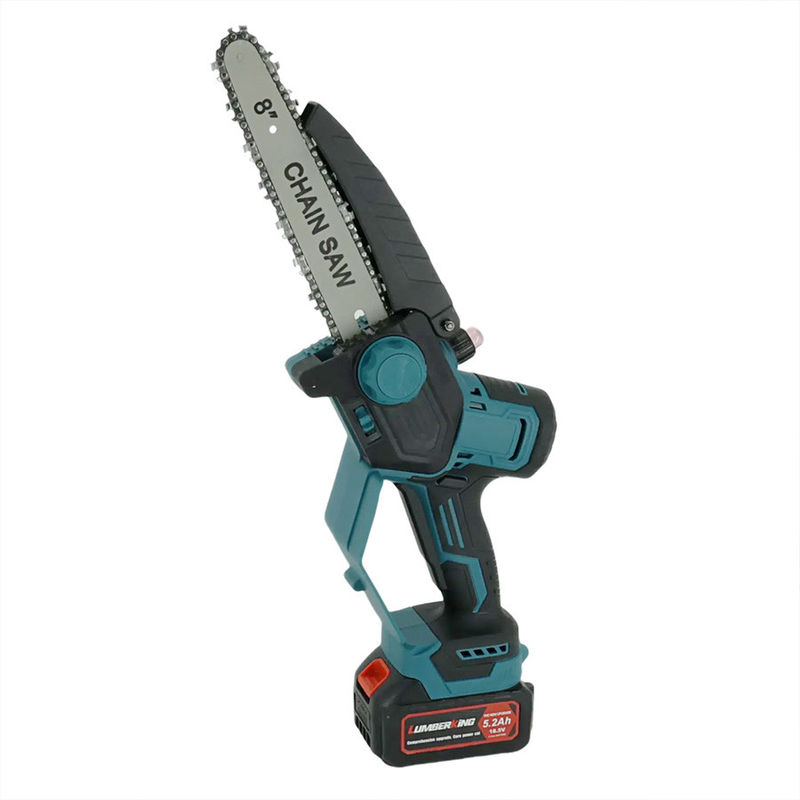 Battery 8-Inch Brushless Cordless Electric Chain Saw Handheld Rechargeable Woodworking Cutting Tool Industrial