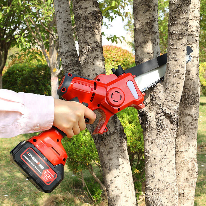 Cordless 20V Brushless Wood Cutting Electric Chainsaw
